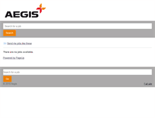 Tablet Screenshot of jobs.aegiscareers.com.au